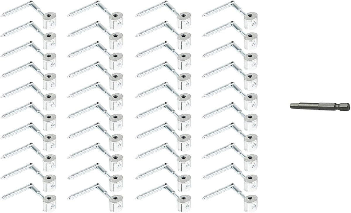 40 Pack Angled Railbolt with 5mm Hex Bit V53113