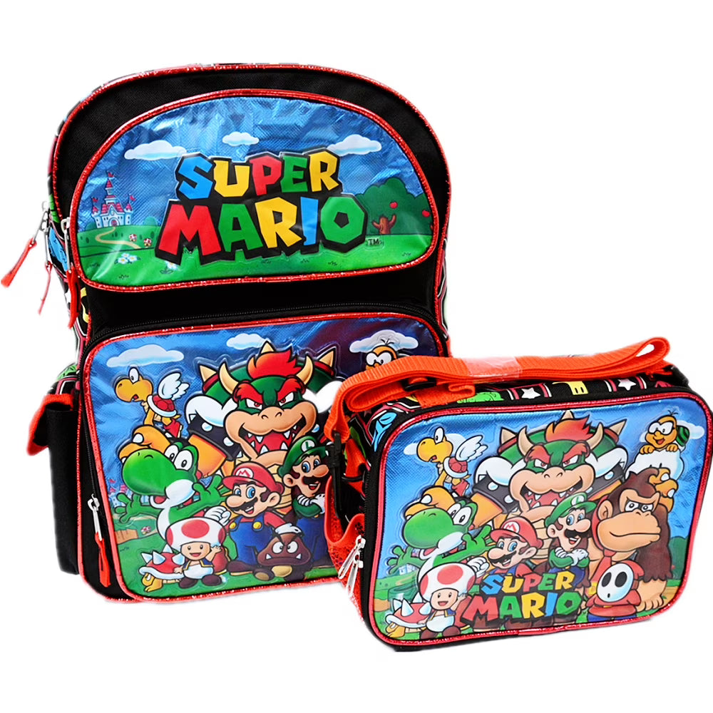 16" School Backpack with Lunch Bag E3452