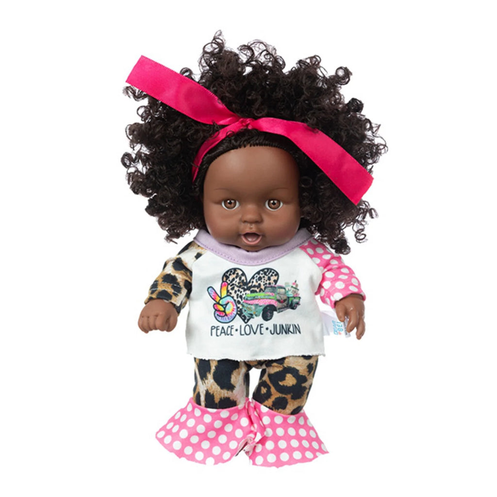 8 Inch Black Baby Dolls With Clothes I14141