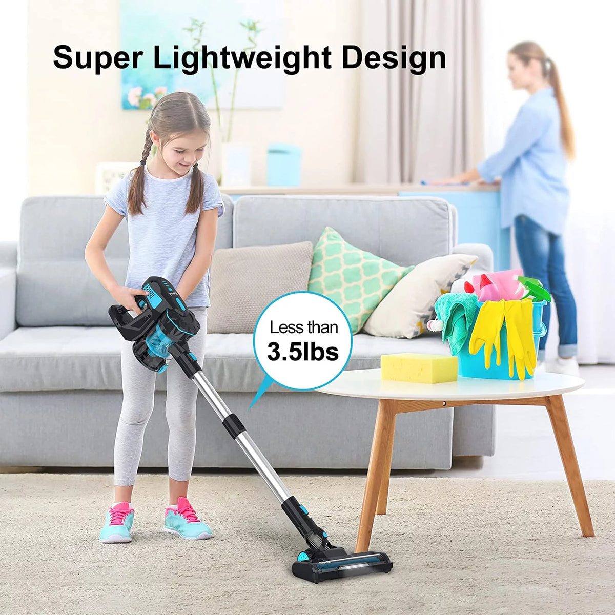 Cordless Stick Vacuum 20KPa 6-in-1 Blue X14288