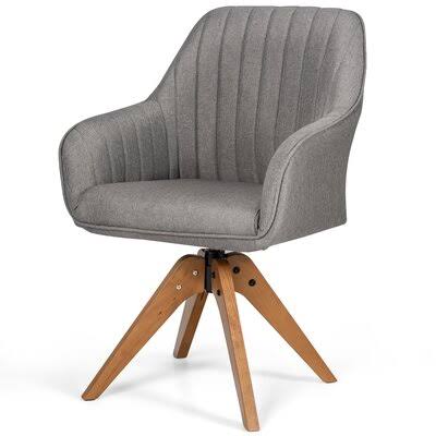 Swivel Armchair Gray Linen C1811
