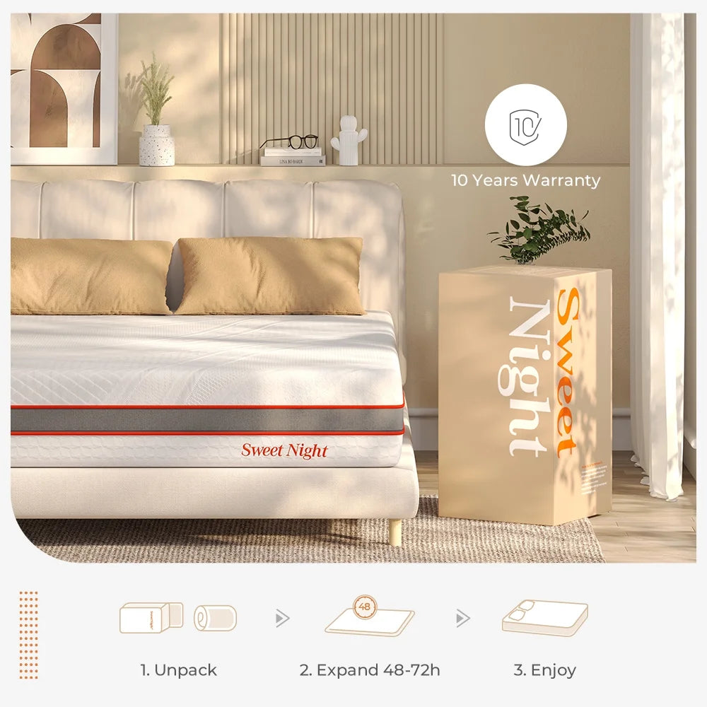 Queen Size Gel Memory Foam Mattress H32031