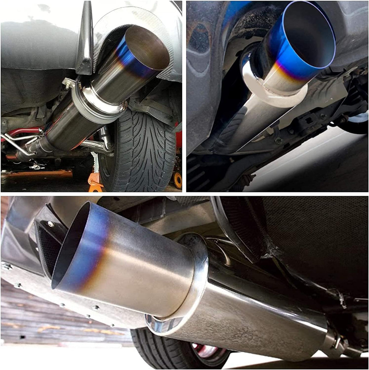 Stainless Steel Exhaust Tip, 18.5" Length, 3'' Inlet 4'' Outlet, Pack of 2 W19388