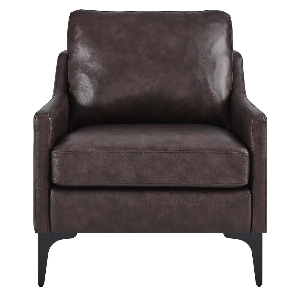 Brown Leather Armchair V62897
