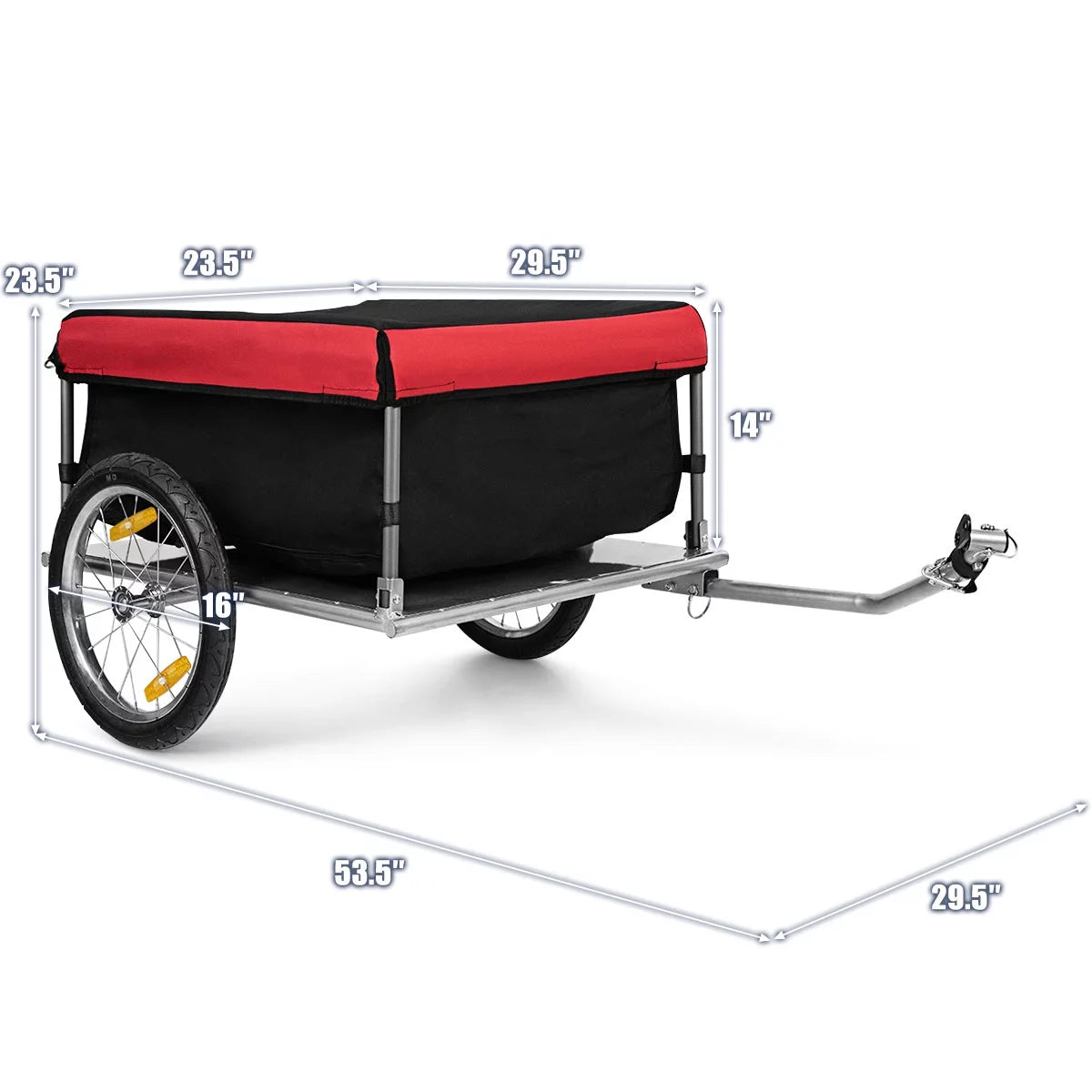 Bike Cargo Trailer with Folding Frame and Quick Release Wheels R1603