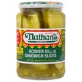 Kosher Dill Pickle Sandwich Slices - 12/Case Z49337