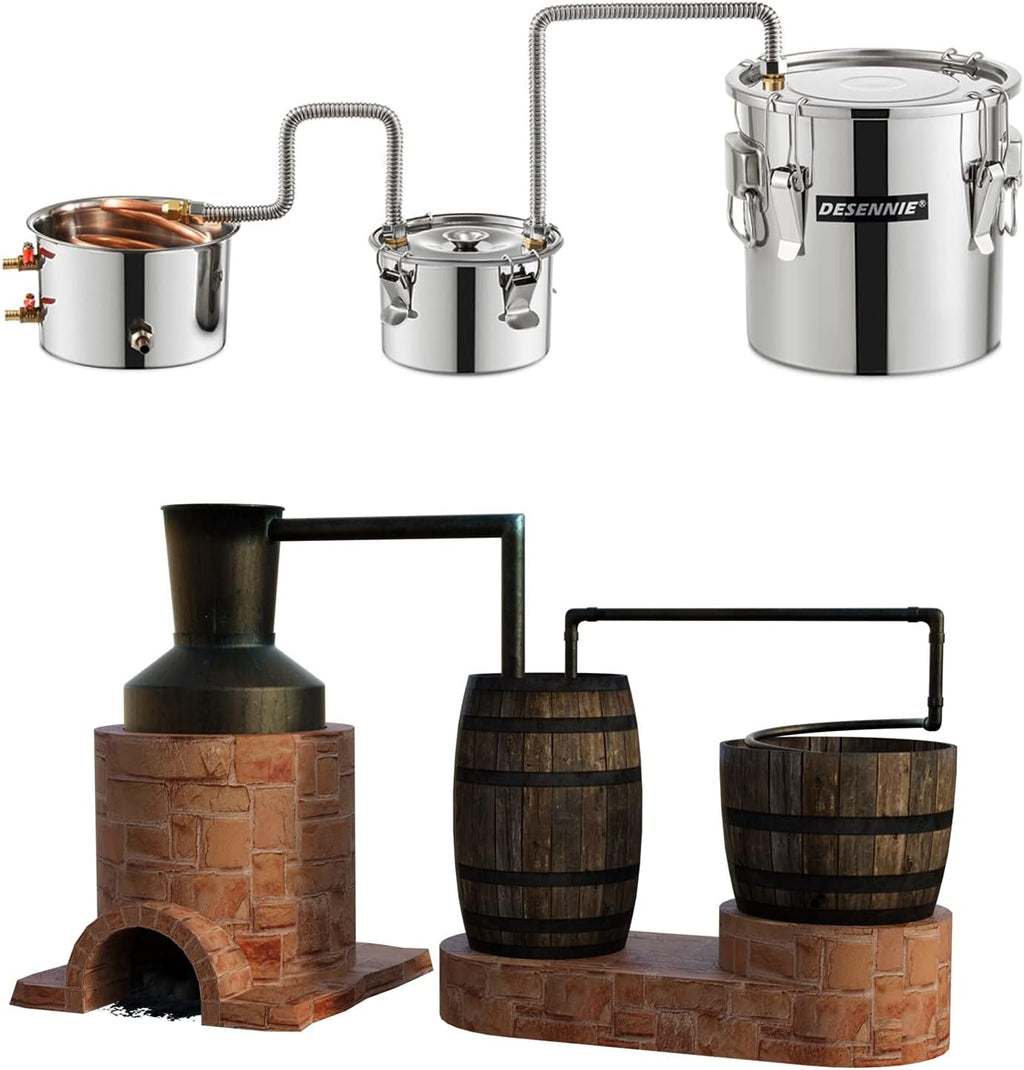 5Gal 20L Alcohol Still with Electric Circulating Pump and Thumper Keg B59010