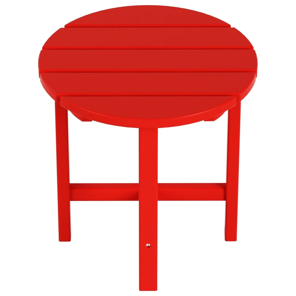 Red 18" Round Side Table T758882
