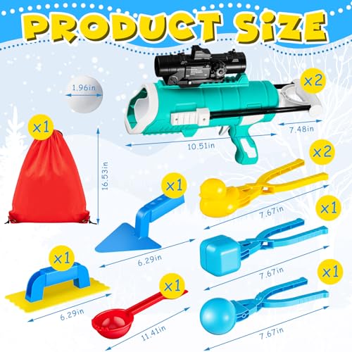 Snowball Maker Tool with Carry Bag, 10 Pcs H826205