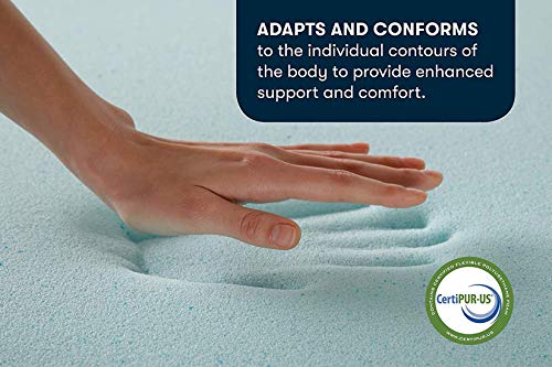 Queen 3 Inch Cooling Memory Foam Mattress Topper A313