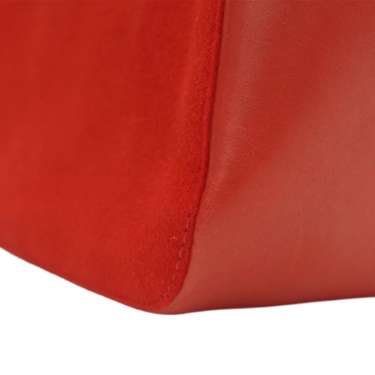 Pre-Owned Red Bamboo Handbag G7361