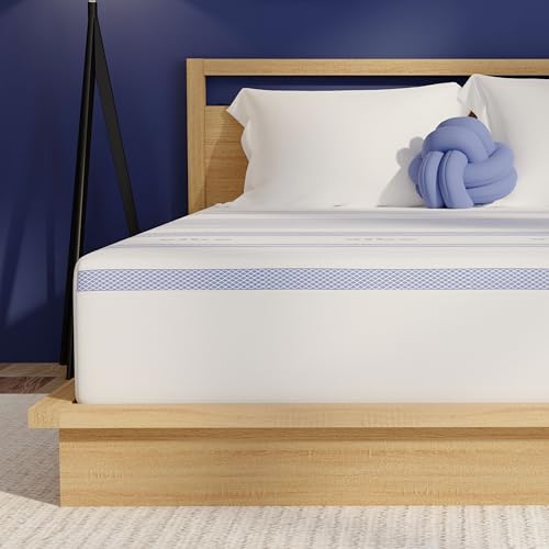 Gel Memory Foam Mattress, 12-Inch Queen White P94412