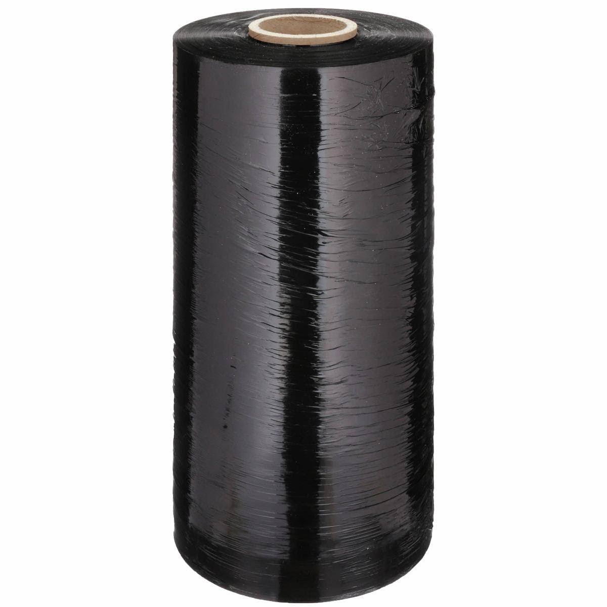 Black Opaque Cast Style Machine Stretch Wrap 20" x 5000 ft T3867