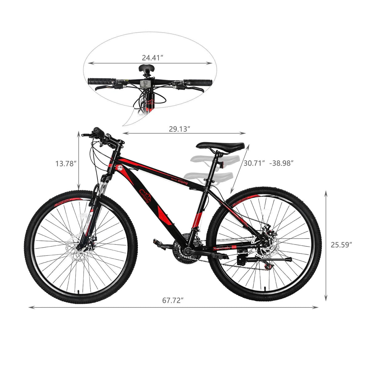 Lightweight 21-Speed Mountain Bike D59731
