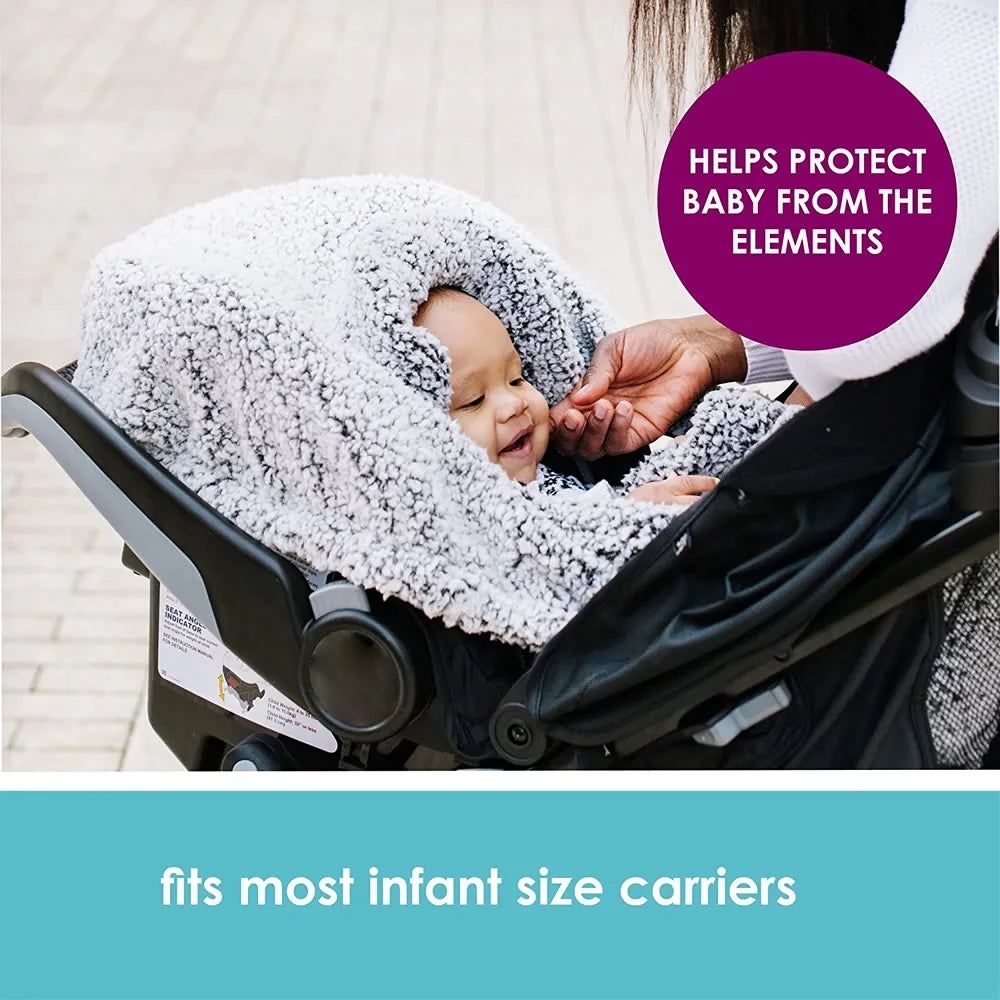 Winter Baby Car Seat Cover with Warm Sherpa Lining P3130