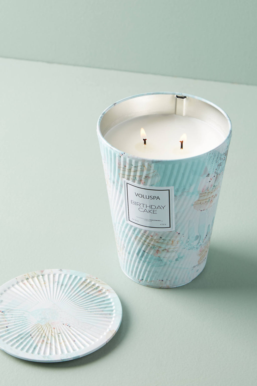 2 Wick Tin Table Candle J669