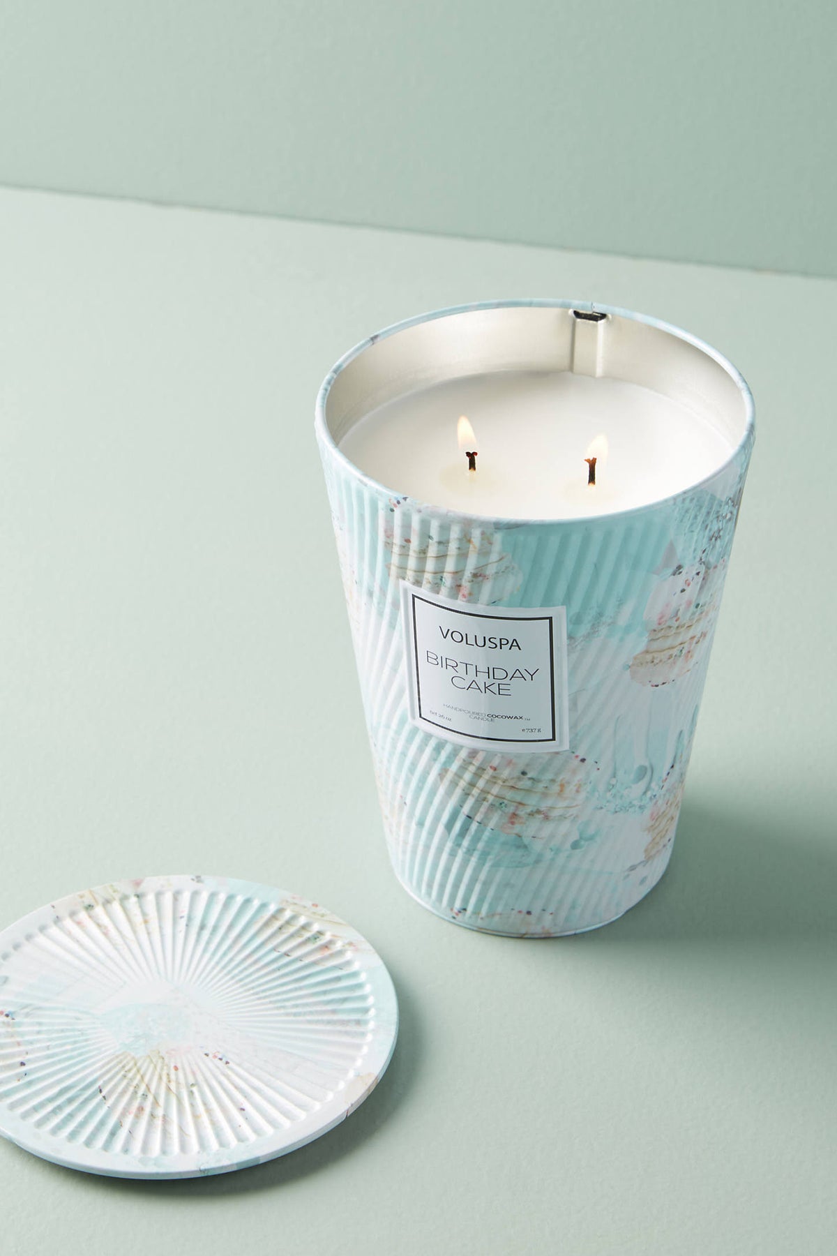 2 Wick Tin Table Candle J669