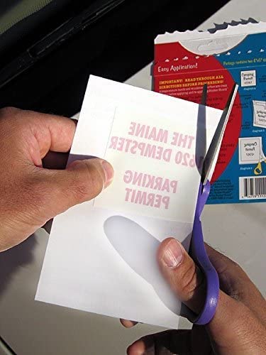 Windshield Sticker Applicator 4 inch x 6 inch Sheets Pack of 2 X5629