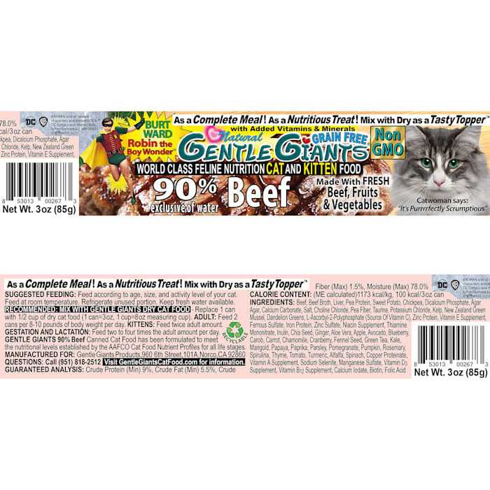 Natural Non-GMO Beef Cat & Kitten Can Food N106