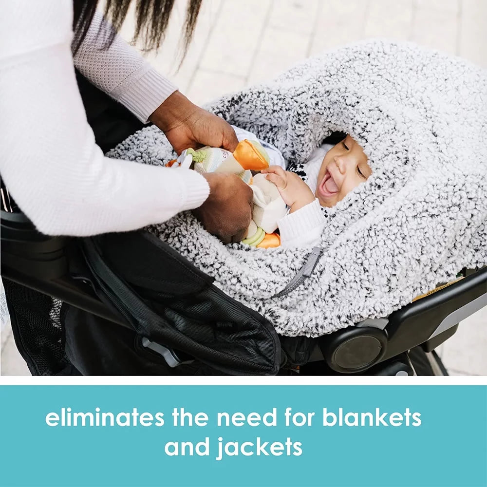 Winter Baby Car Seat Cover with Warm Sherpa Lining P3130
