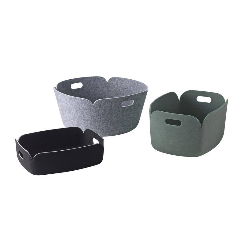 Midnight Blue Round Basket I423413