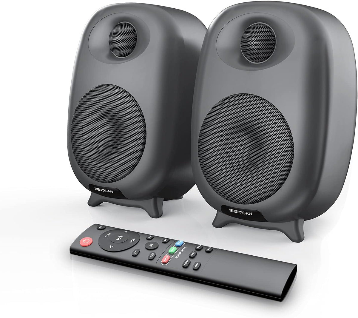 Bookshelf Speaker with Bluetooth and Remote Control O777