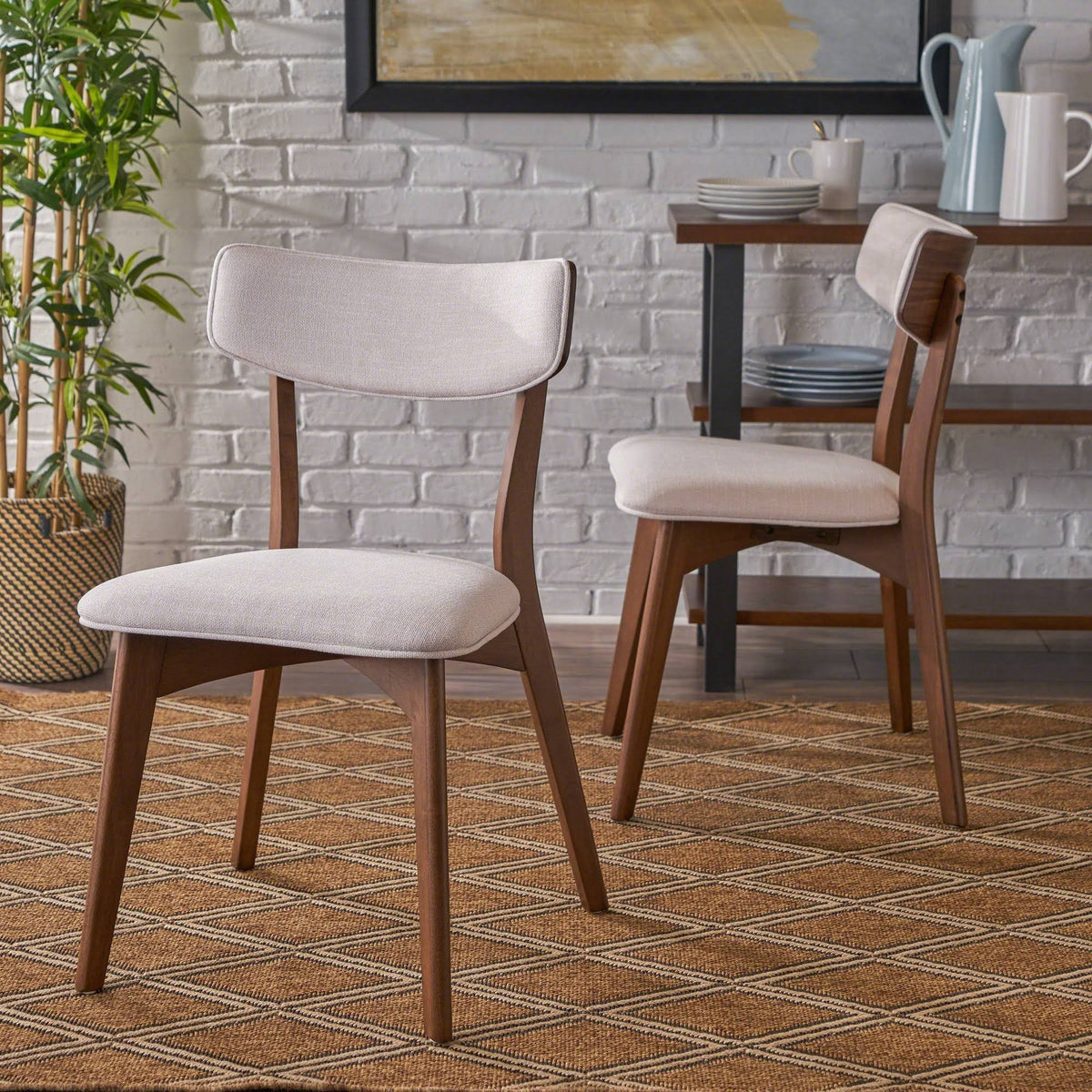 5-Piece Wood Rectangle Dining Set V5738