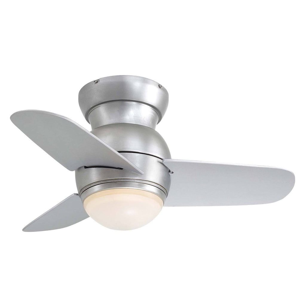 Brushed Steel Ceiling Fan with Light M360
