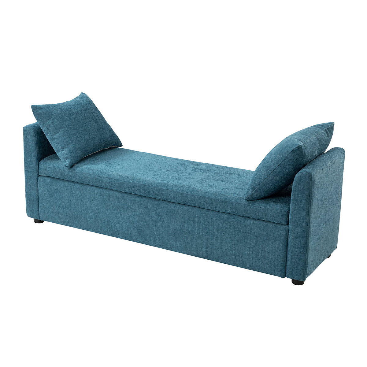 Upholstered Storage Bench with Two Pillows G88009