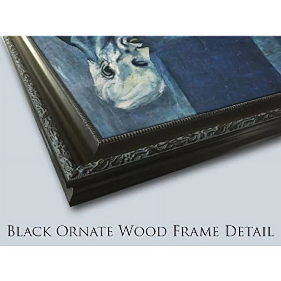 Black Ornate Wood Framed Art Print R411237