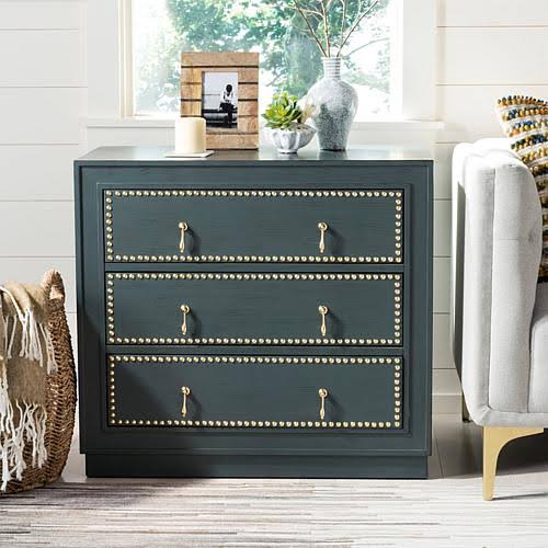 Beige Light Grey 3-Drawer Chest Z219276