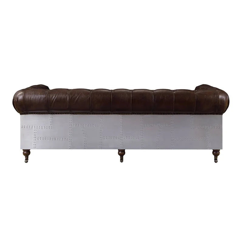 Top Grain Leather Tufted Sofa Z23874