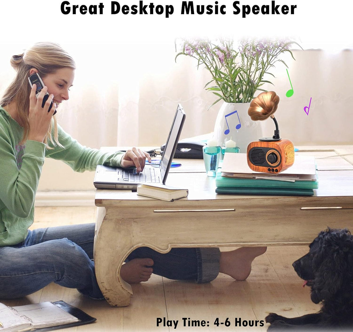 Vintage Wireless Portable Rechargeable Speaker A268780