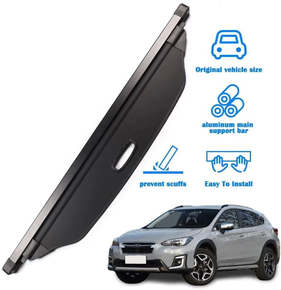 Retractable Cargo Cover for Subaru Crosstrek Impreza, Black T314399