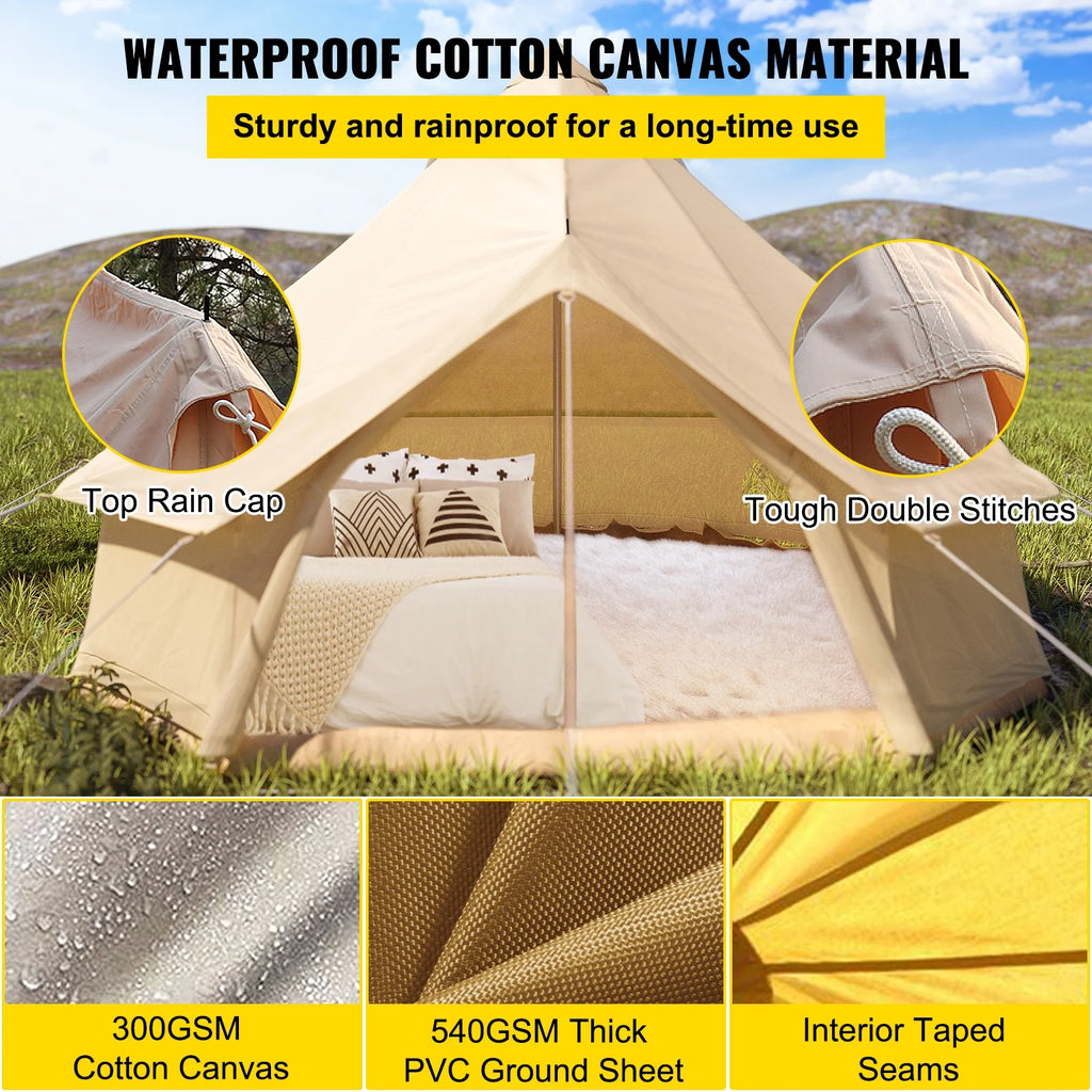 Waterproof Cotton Canvas Bell Tent F67430