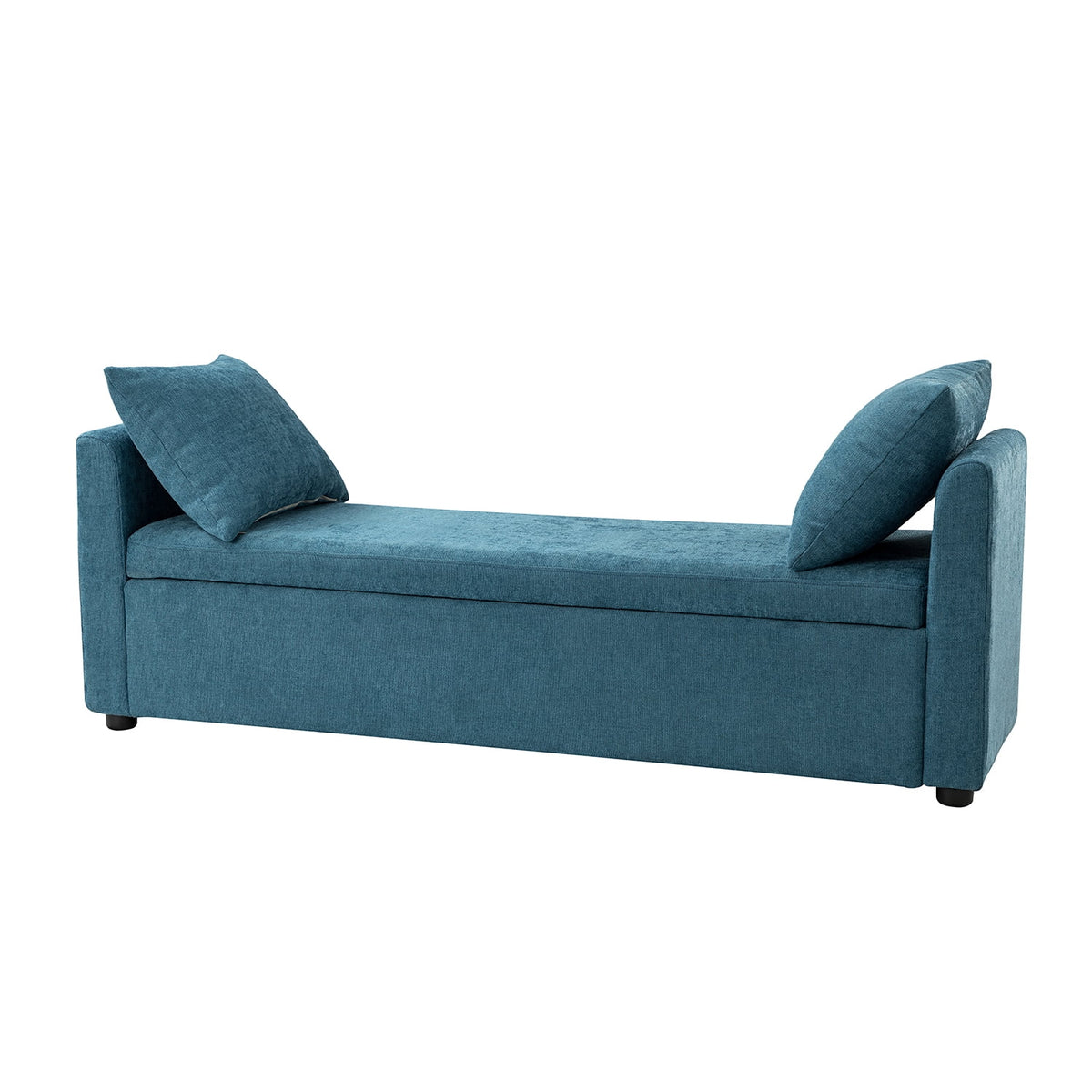 Upholstered Storage Bench with Two Pillows G88009