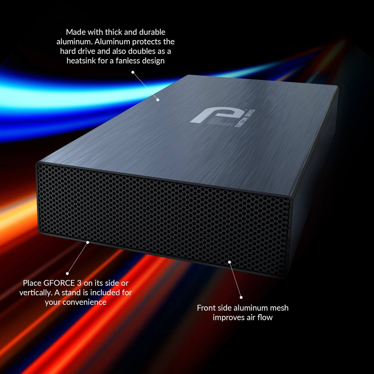10TB Aluminum External Hard Drive Y412