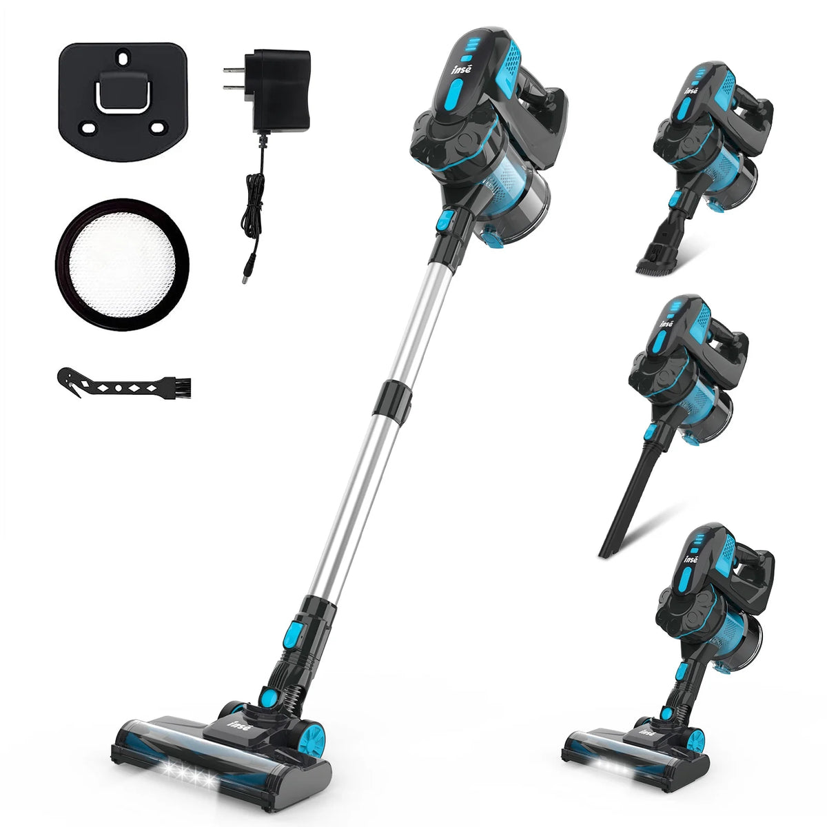 Cordless Stick Vacuum 20KPa 6-in-1 Blue X14288