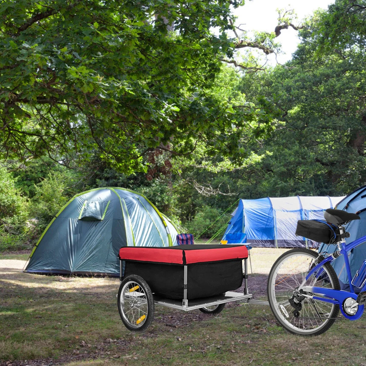Bike Cargo Trailer with Folding Frame and Quick Release Wheels R1603