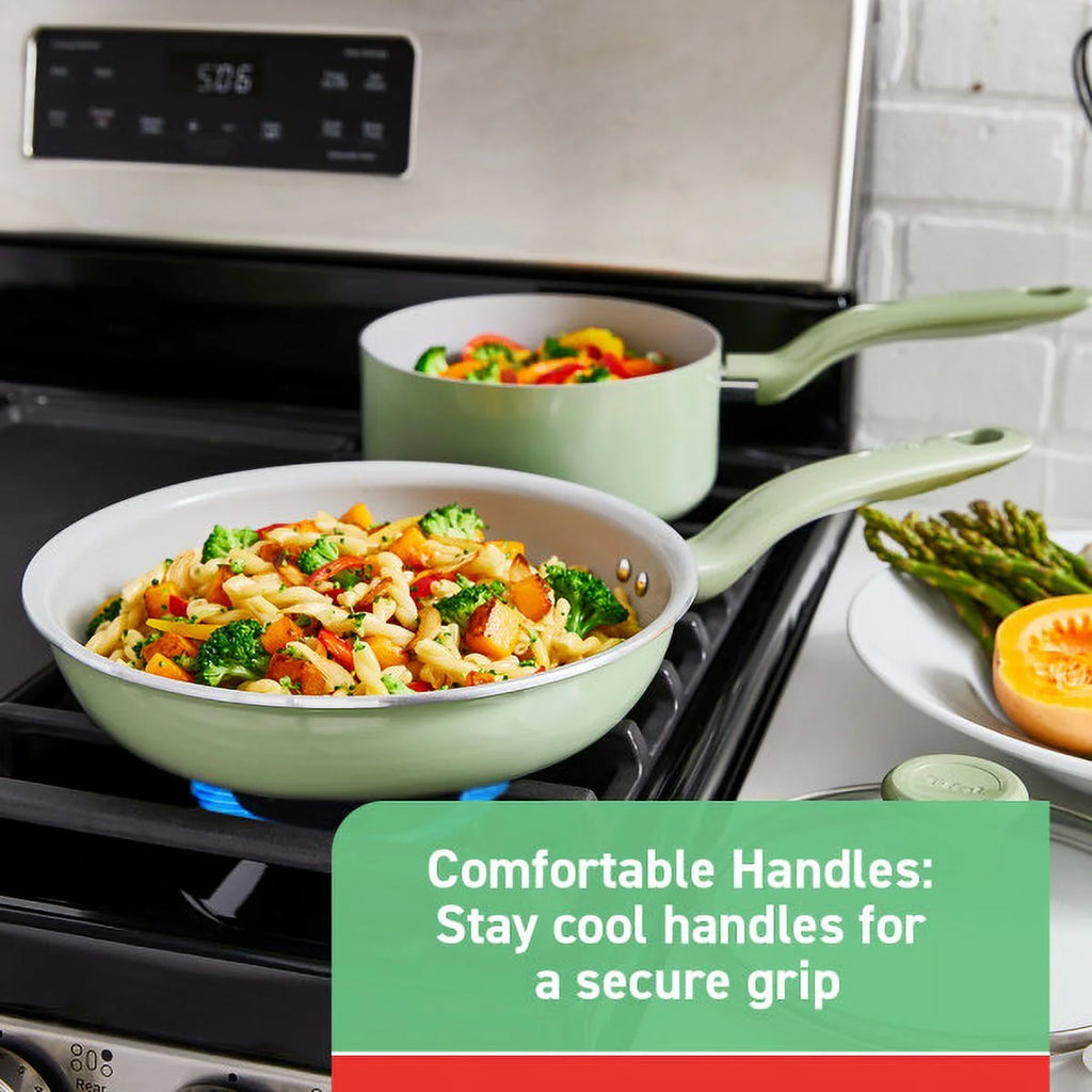 Green 12 Inch Non-Stick Ceramic Frypan E10802