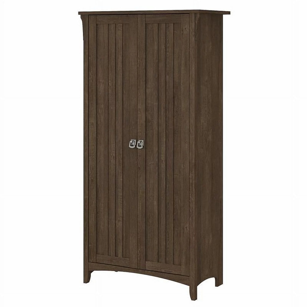 Ash Brown Engineered Wood Kitchen Pantry Cabinet with Doors W6153