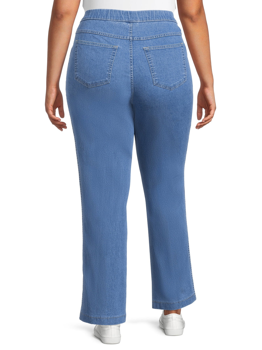 Plus Size 4 Pocket Stretch Bootcut Jeans, 2-Pack I893
