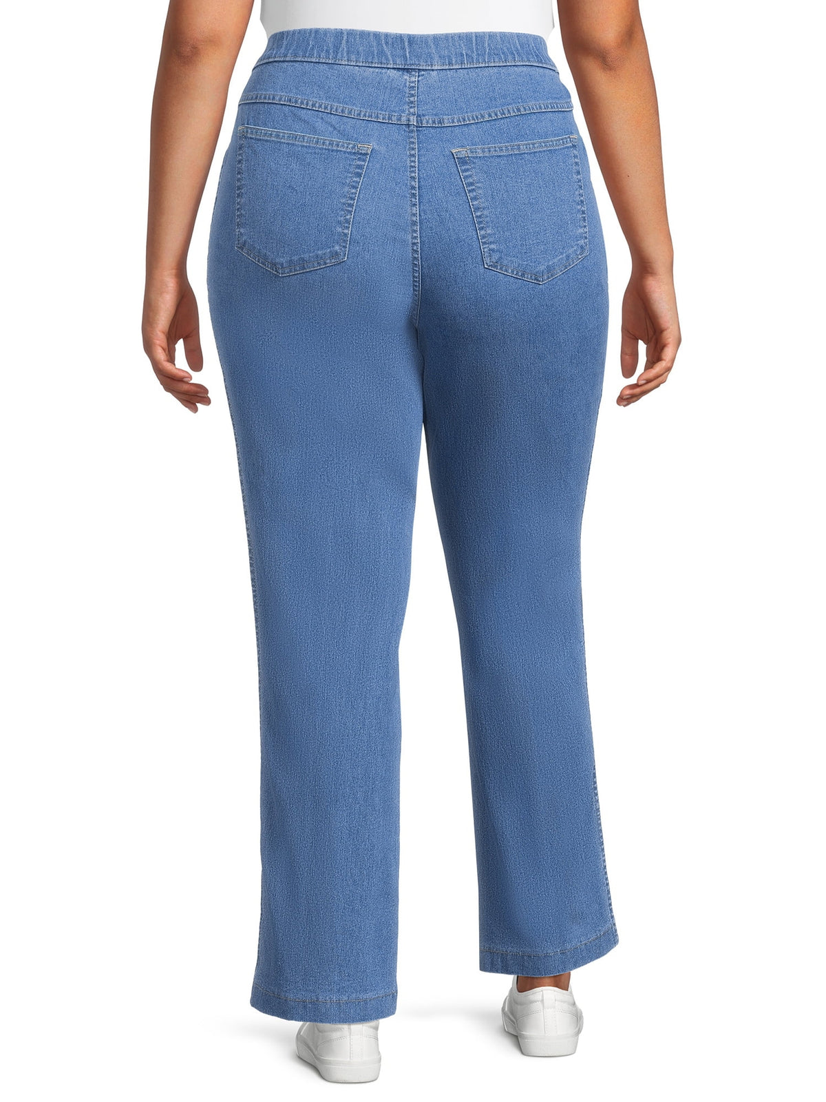 Plus Size 4 Pocket Stretch Bootcut Jeans, 2-Pack I893