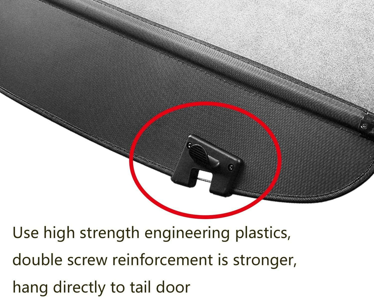 Black Retractable Rear Cargo Security Shield Shade Y207673